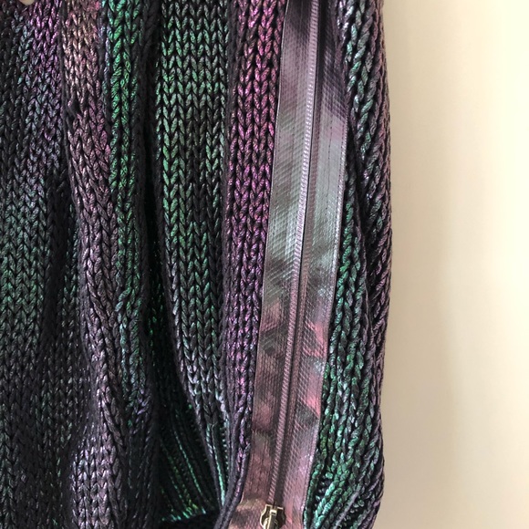 SportMax Defile Sweater Oil Slick Holo Iridescent - Picture 5 of 7